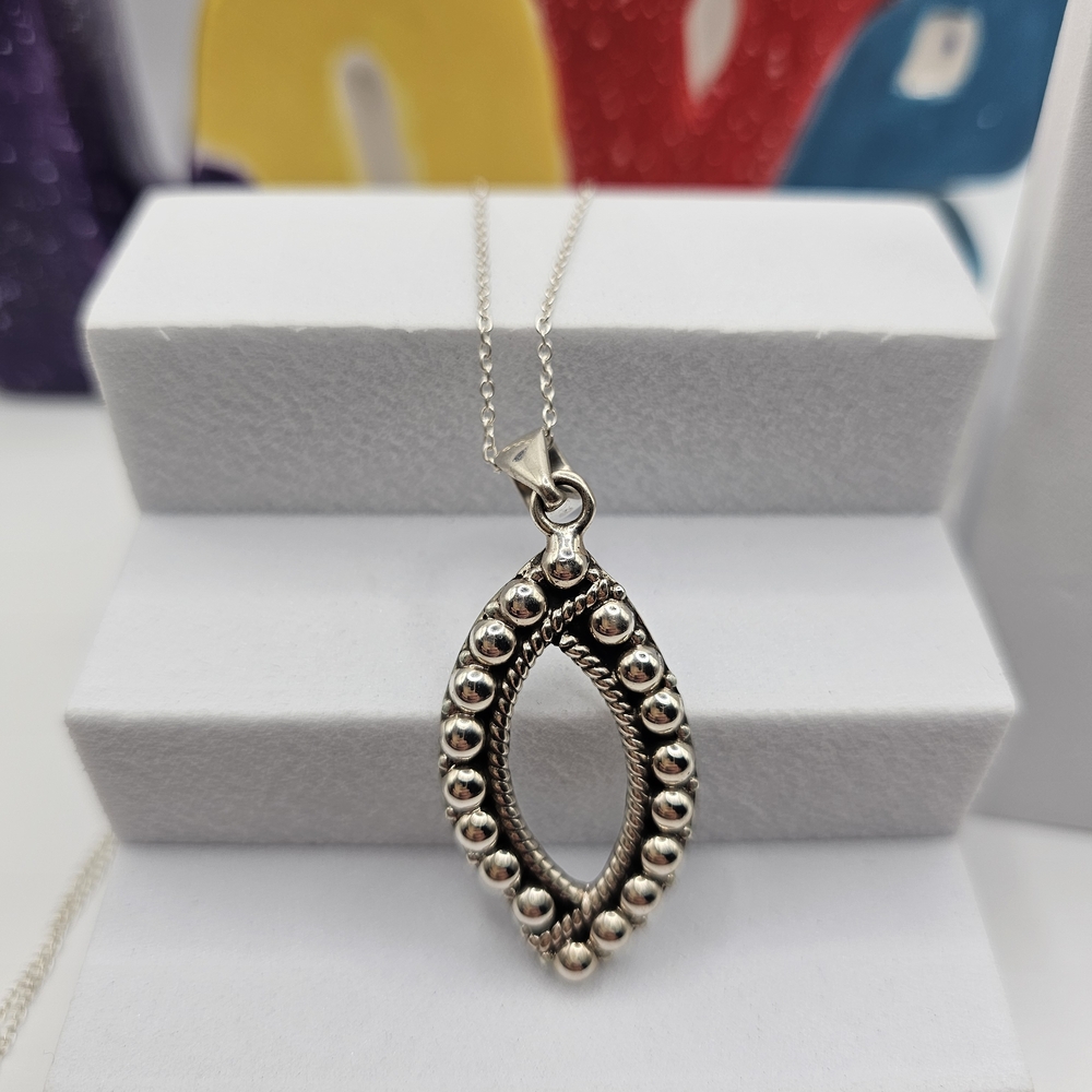 Sterling Silver Necklace & Earring Set - Picture 3 of 3